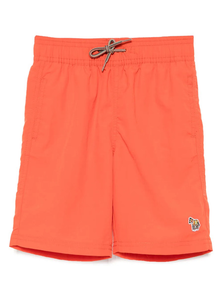  Paul Smith Junior Logo-patch Swim Shorts - Orange 