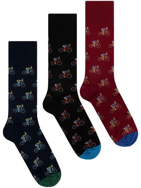  Paul Smith Knitted Socks (pack Of Three) - Red 