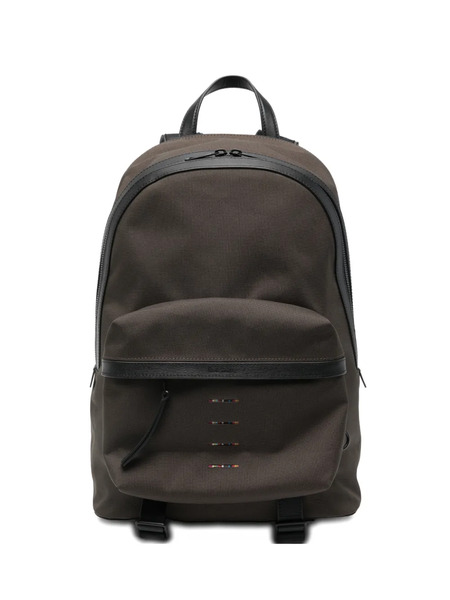  Paul Smith Leather-trim Backpack - Green 
