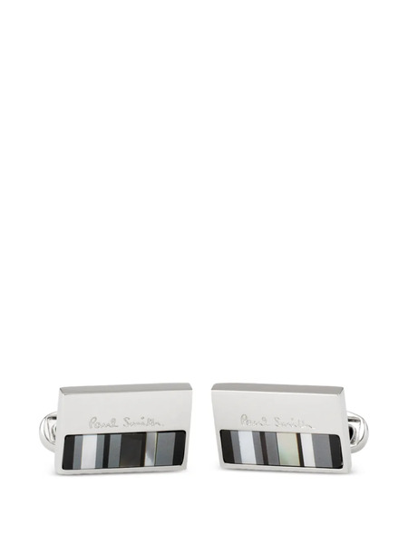  Paul Smith Logo-engraved Cufflink - Silver 