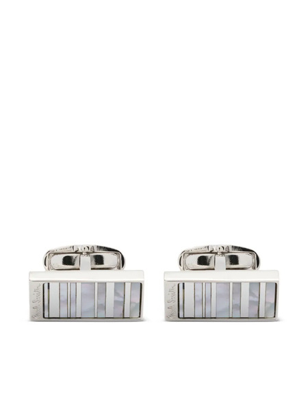  Paul Smith Logo-engraved Cufflinks - Silver 