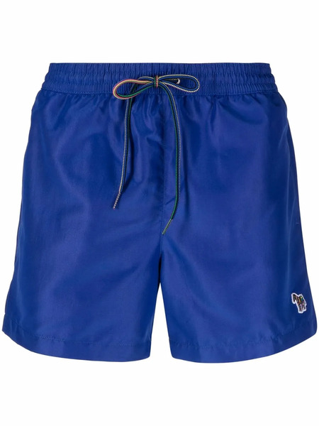  Paul Smith Logo-patch Swim Shorts - Blue 