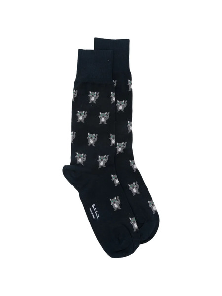  Paul Smith Miro Cat Socks - Blue 