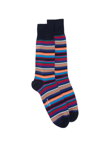  Paul Smith Munich Striped Socks - Blue 