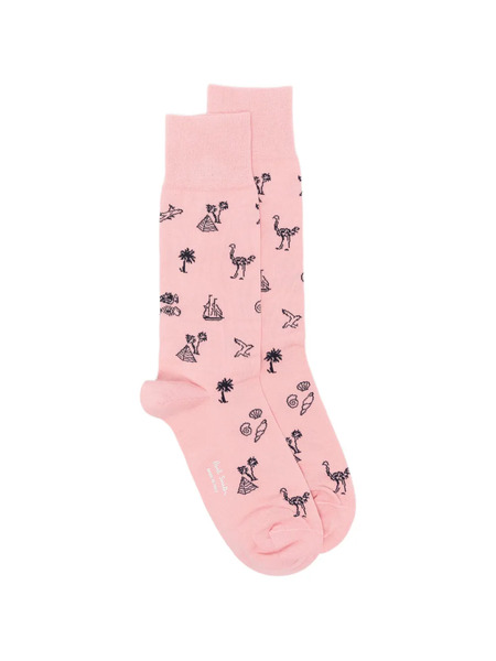  Paul Smith Ostrich Socks - Pink 