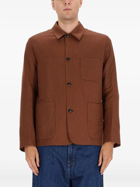  Paul Smith Patch-pocket Jacket - Brown 