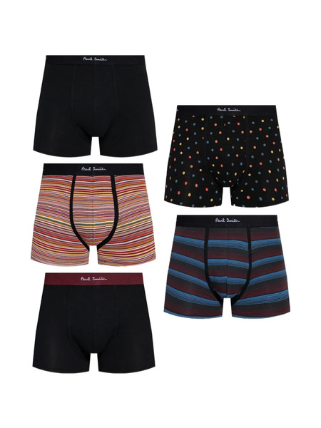  Paul Smith Patterned Boxers (set Of Five) - Black 