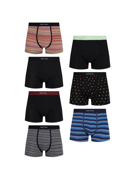  Paul Smith Patterned Boxers (set Of Seven) - Black 
