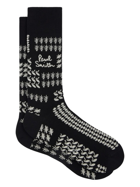  Paul Smith Patterned Socks - Black 