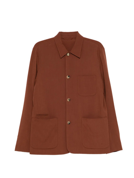  Paul Smith Pocket Long-sleeve Shirt Jacket - Brown 