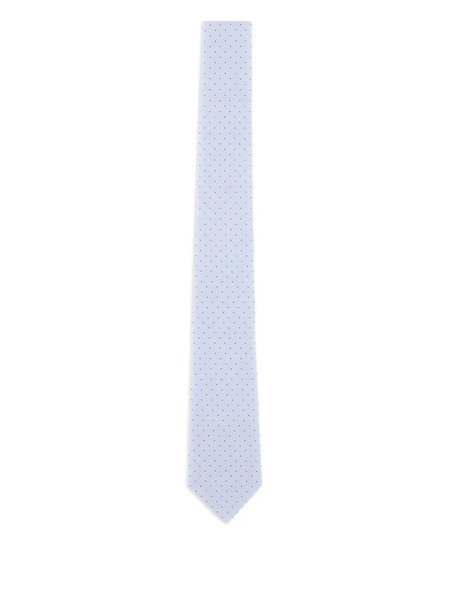  Paul Smith Polka-dot Pattern Silk Tie - Blue 