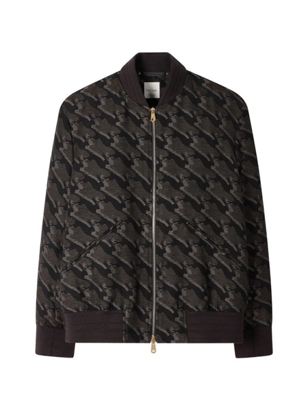  Paul Smith Rabbit-patterned Zip Bomber Jacket - Grey 