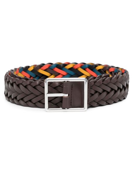  Paul Smith Reversible Braided Belt - Brown 