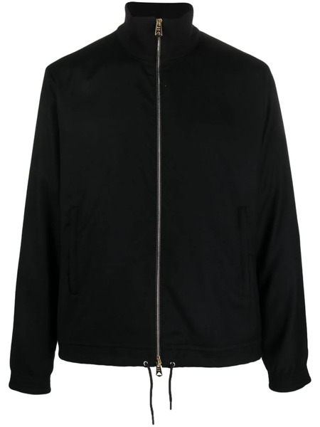 Paul Smith Ribbed-collar Jersey-texture Bomber Jacket - Black 