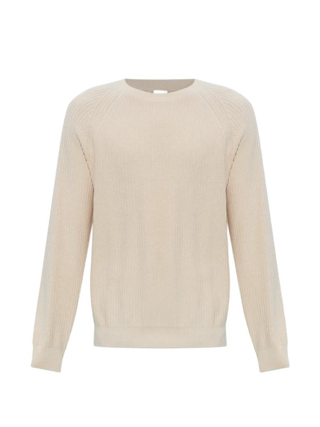  Paul Smith Ribbed Crew-neck Knit Sweater - Neutrals 
