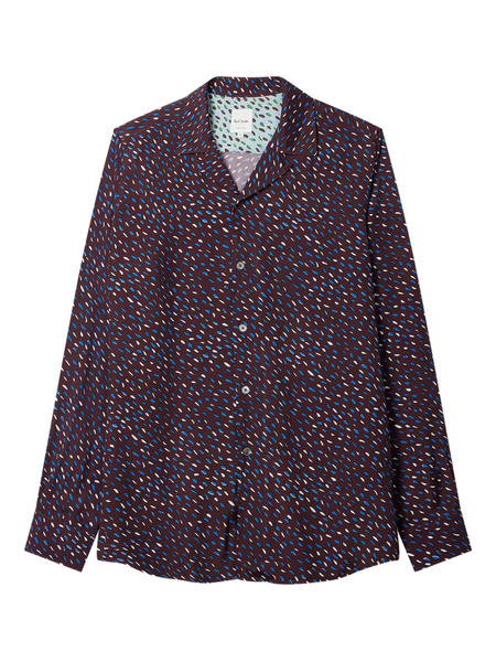  Paul Smith Screen Dance Print Camp-collar Shirt - Red 