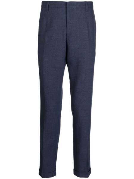  Paul Smith Slim-cut Wool Trousers - Blue 