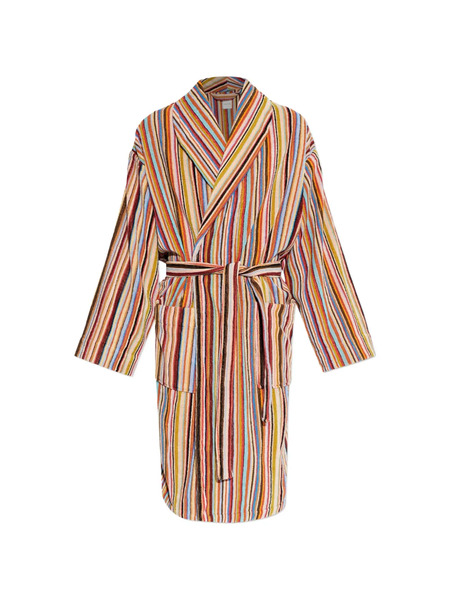  Paul Smith Striped Belted Robe - Red 