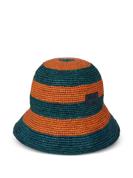  Paul Smith Striped Bucket Hat - Orange 