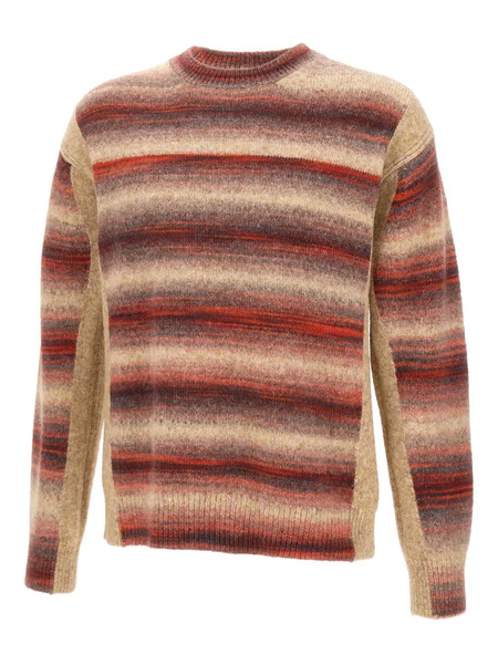  Paul Smith Striped Panelled Sweater - Neutrals 