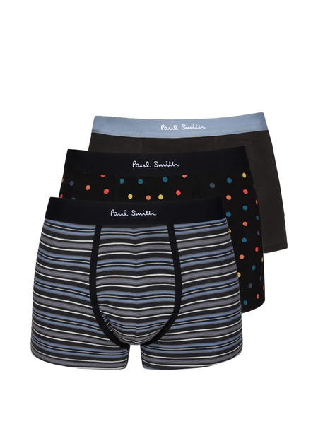  Paul Smith Striped Polka-dot Boxers - Black 