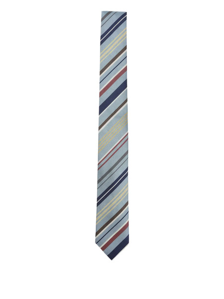  Paul Smith Striped Silk Tie - Blue 