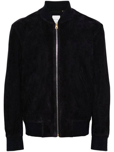  Paul Smith Suede Bomber Jacket - Blue 