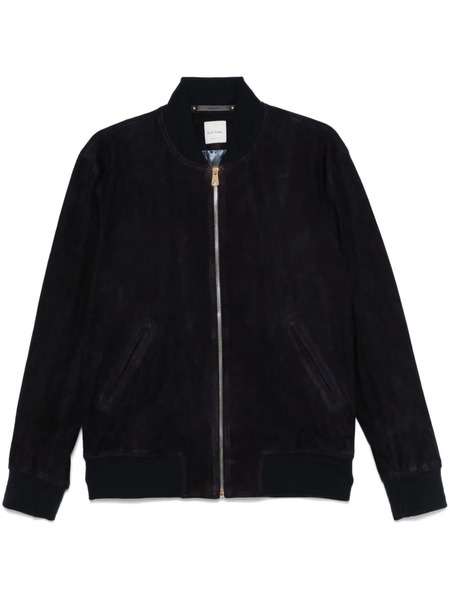  Paul Smith Suede Bomber Jacket - Blue 