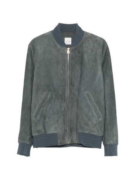  Paul Smith Suede Bomber Jacket - Blue 