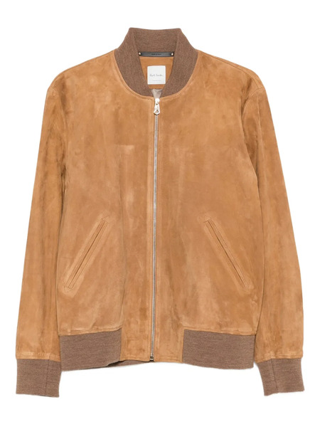  Paul Smith Suede Bomber Jacket - Brown 