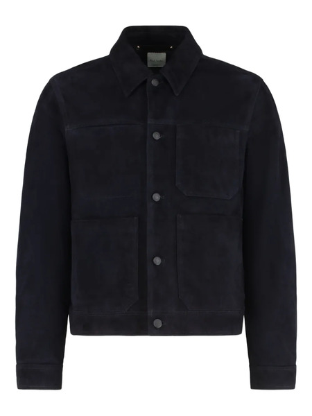  Paul Smith Suede Button-fastening Jacket - Blue 