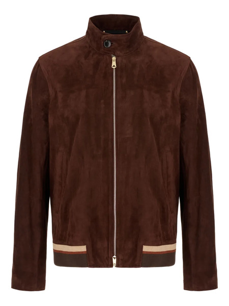  Paul Smith Suede Zip-fastening Jacket - Brown 