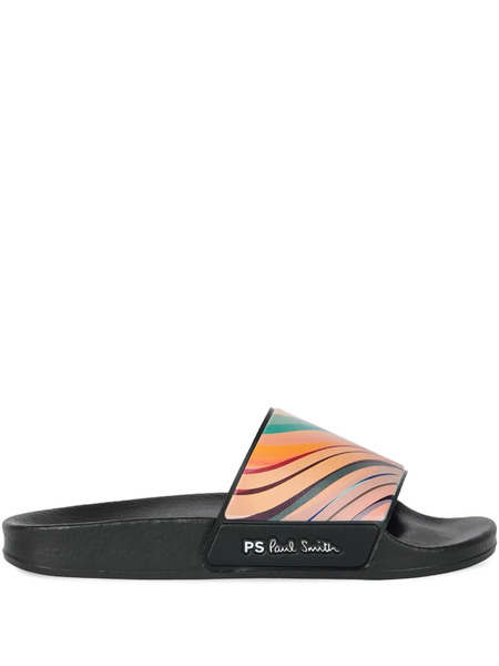  Paul Smith Swirls Nyro Slides - Orange 
