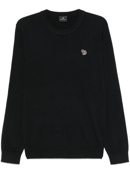  Paul Smith Zebra-patch Sweater - Black 