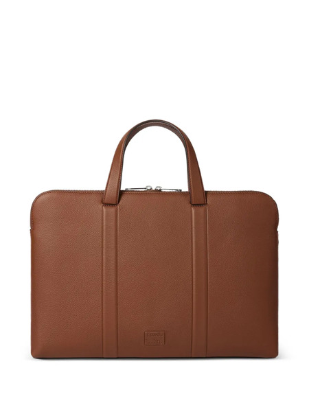  Paul Smith Zip Handles Laptop Bag - Brown 