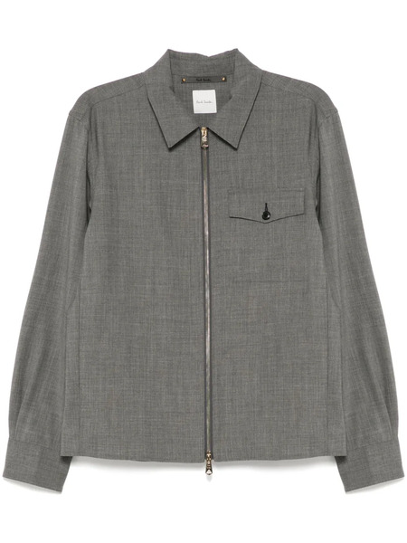  Paul Smith Zip-up Shirt Jacket - Grey 