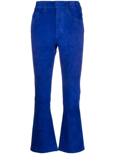  Paula Flared Suede Trousers - Blue 