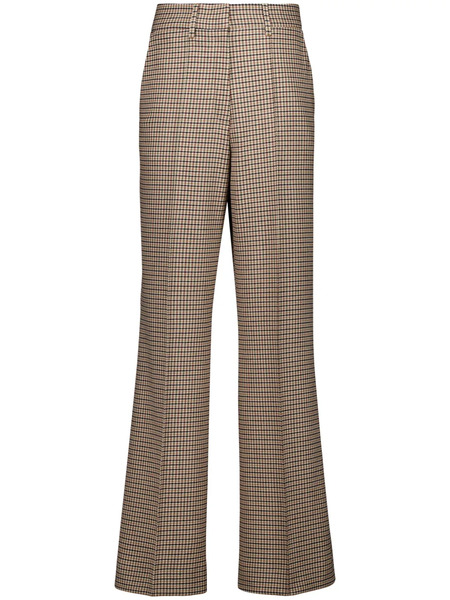  Paula Houndstooth-pattern Trousers - Neutrals 