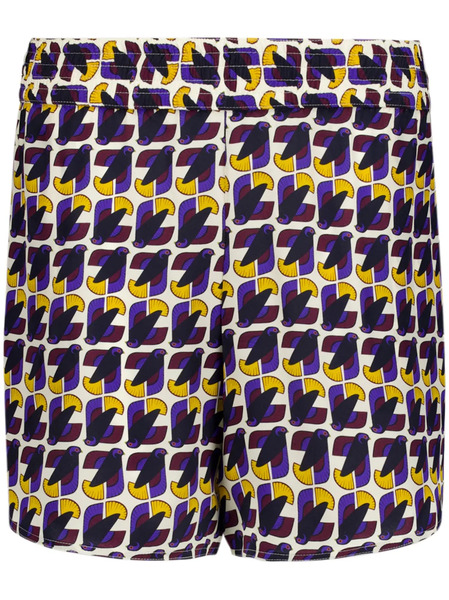  Paula Printed Silk Shorts - Blue 