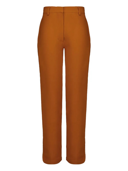  Paula Side-slit Trousers - Brown 