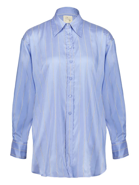  Paula Striped Button-up Shirt - Blue 