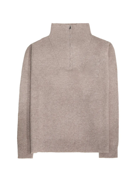  Paura Helsinki Half-zip Sweater - Neutrals 