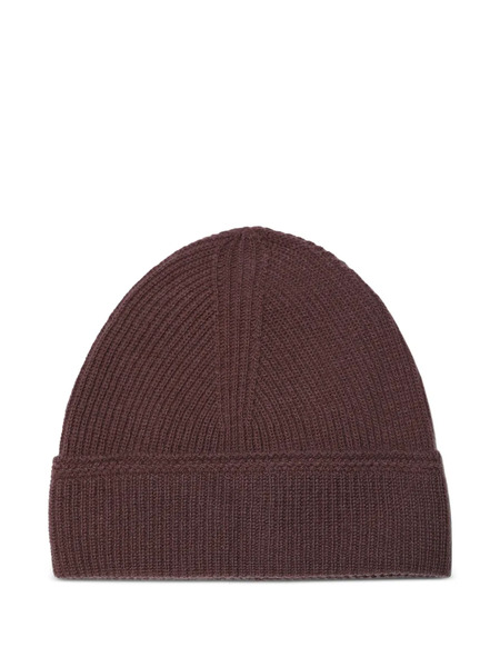 Paura Ribbed Beanie - Brown 