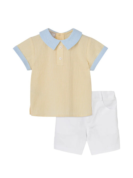  Paz Rodriguez Button-fastening Short Set - White 