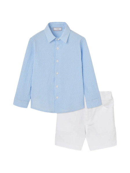  Paz Rodriguez Button-fastening Short Set - White 