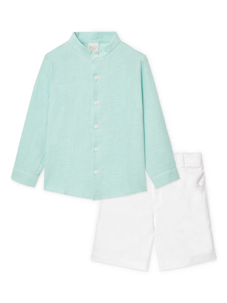  Paz Rodriguez Canvas Short Set - Green 