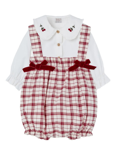  Paz Rodriguez Checked-pattern Set - Red 