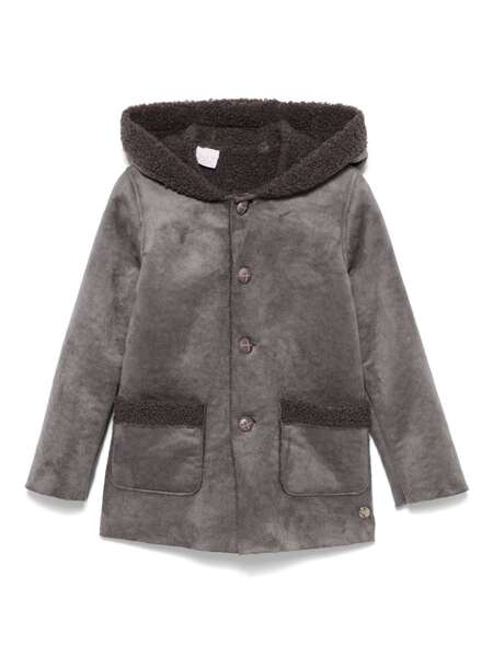  Paz Rodriguez Faux-suede Coat - Grey 