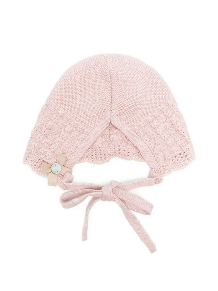  Paz Rodriguez Knitted Bow Hat - Pink 