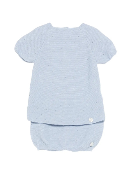  Paz Rodriguez Knitted Shorts Set - Blue 